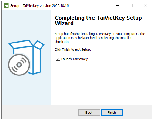 Bước 7: Hoàn tất cài đặt